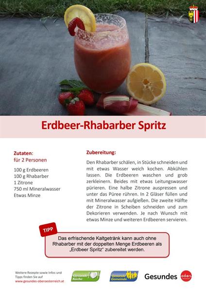 Erdbeer-Rhabarber Spritz
